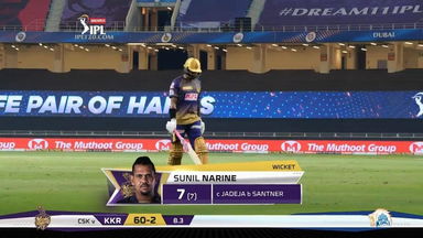 M49: CSK vs KKR – Sunil Narine Wicket