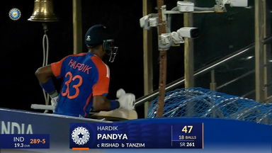 IND vs BAN 2024, 3rd T20I: Hardik Pandya Wicket