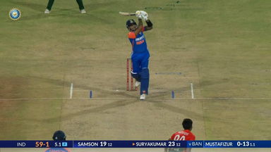 IND vs BAN 2024, 1st T20I: Suryakumar Yadav Six