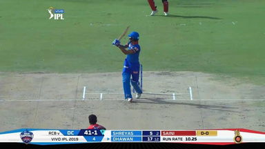 M46: DC vs RCB – Shikhar Dhawan Six