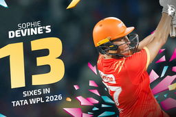 All 13 Sixes by Sophie Devine in TATA WPL 2026