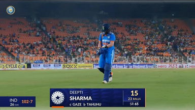 IND-W vs NZ-W 2024, 2nd ODI: Deepti Sharma Wicket