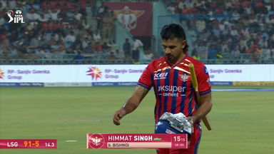 IPL 2026 M32: LSG vs RR - Himmat Singh Wicket