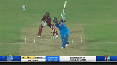 IND vs WI 2018, 1st ODI: Rohit Sharma Six