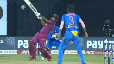 IND vs WI 2019, 2nd T20I: Nicholas Pooran Six