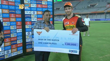 M21: SRH vs DD  – Man of the Match – Kane Williamson