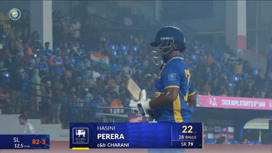 IND-W vs SL-W 2025, 2nd T20I: Hasini Perera Wicket