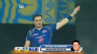 M60: MI vs CSK – Mitchell McClenaghan 3 Wickets