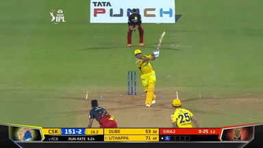 M22: CSK vs RCB – Robin Uthappa Six