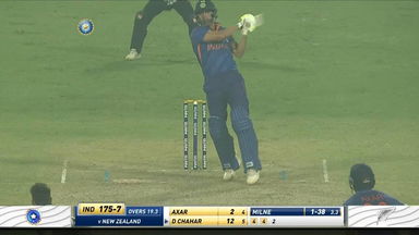 IND vs NZ 2021, 3RD T20I : Deepak Chahar Six