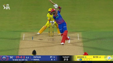 IPL 2026 M18: CSK vs DC - KL Rahul Six