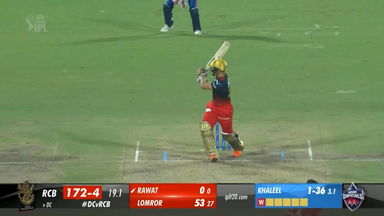 M50: DC vs RCB – Anuj Rawat Six