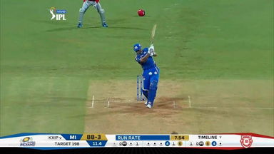 M24: MI vs KXIP – Kieron Pollard Six