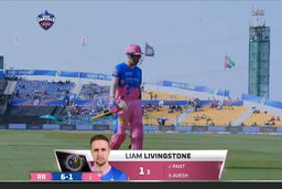 M36: DC vs RR – Liam Livingstone Wicket