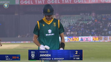 IND vs SA 2025, 2nd ODI: Marco Jansen Wicket