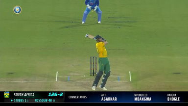 IND vs SA 2022, 3RD T20I: Tristan Stubbs  Six