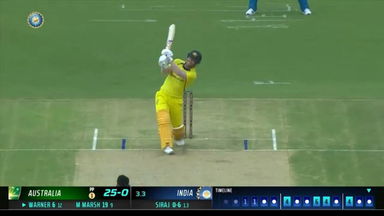 IND vs AUS 2023-24, 3RD ODI: David Warner Six
