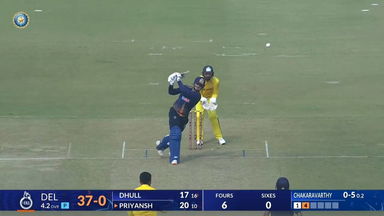 SMAT 2025, Delhi vs Tamil Nadu: Priyansh Arya's quick-fire knock of 35(15)