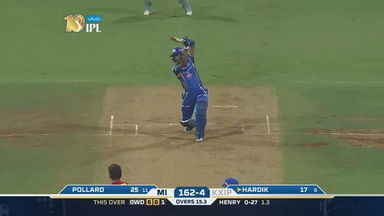 M51: MI vs KXIP – Hardik Pandya Six