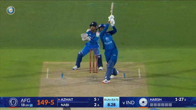 IND vs AFG 2026, 1st ODI: Azmatullah Omarzai Six