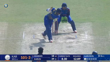 SMAT 2025, Karnataka vs Rajasthan: R Smaran's valiant knock of 48*(31)