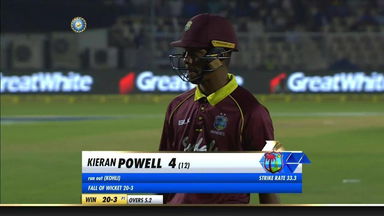IND vs WI 2018, 4th ODI: Kieran Powell Wicket