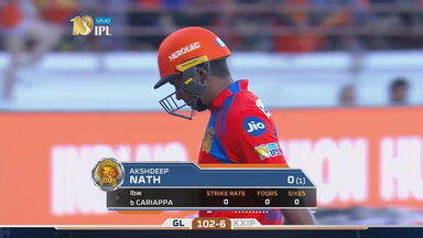 M26: GL vs KXIP – Akshdeep Nath Wicket
