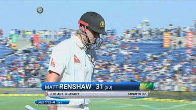 IND vs AUS 2017 - 1st Test Day 2 : Matt Renshaw Wicket