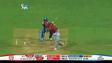M50: MI vs KXIP – KL Rahul Six