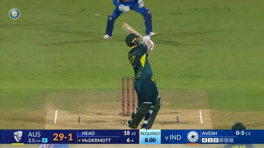 IND vs AUS 2023-24, 5TH T20I: Ben McDermott Six