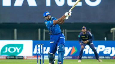 Kieron Pollard goes hammer and tongs with 22* from just 5 balls
