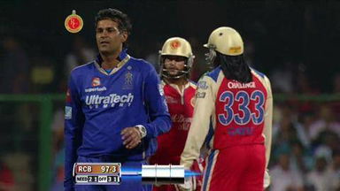 M27: RCB vs RR – Saurabh Tiwary Six