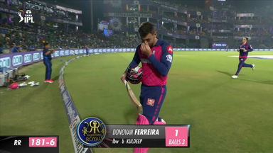 M56: DC vs RR  – Donovan Ferreira Wicket