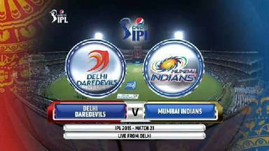 IPL 2015 M21: DD vs MI – Match Highlights