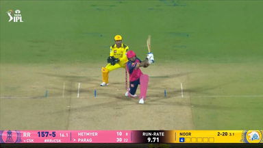 IPL 2025 M11: RR vs CSK - Riyan Parag Six