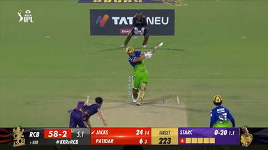 M36: KKR vs RCB – Will Jacks Six