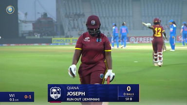 IND-W vs WI-W 2024, 1st ODI: Qiana Joseph Wicket