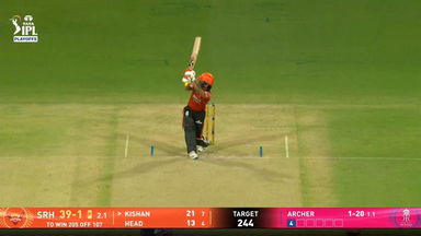 IPL 2026 Eliminator: SRH vs RR - Ishan Kishan Six