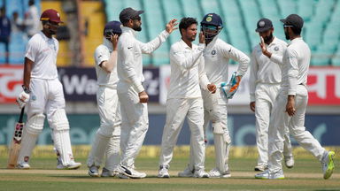 Kuldeep floors Windies with maiden five-for