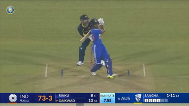 IND vs AUS 2023-24, 4TH T20I: Ruturaj Gaikwad Six