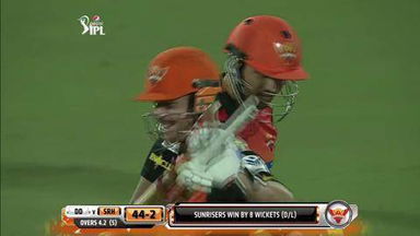 M32: DD vs SRH –  Naman Ojha Six