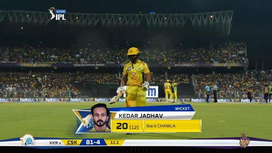 M29: KKR vs CSK – Kedar Jadhav Wicket