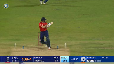 IND vs ENG 2025, 4th T20I: Harry Brook Six