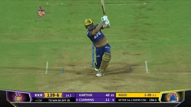 M15: KKR vs CSK – Pat Cummins Six