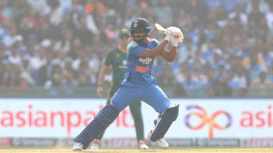 Ruturaj on the charge: Smashes 4,6,4 off Maharaj