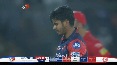 M22: DD vs KXIP – Shreyas Iyer Wicket