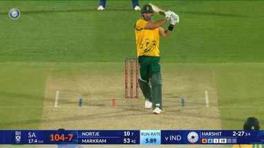 IND vs SA 2025, 3rd T20I: Aiden Markram Six