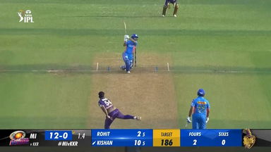 M22: MI vs KKR –  Ishan Kishan  Six