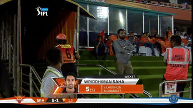 M04: SRH vs RR – Wriddhiman Saha Wicket