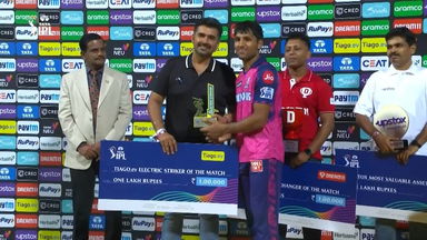 M32: RCB vs RR – TIAGO.ev Electric Striker of the Match – Dhruv Jurel